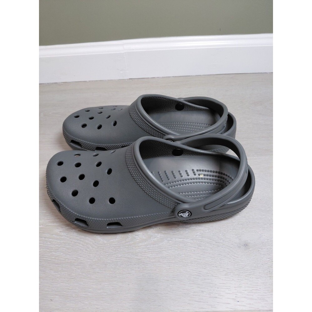 Crocs Unisex Classic Clog Slate Grey Size M9 / W11 Sandals Comfort
